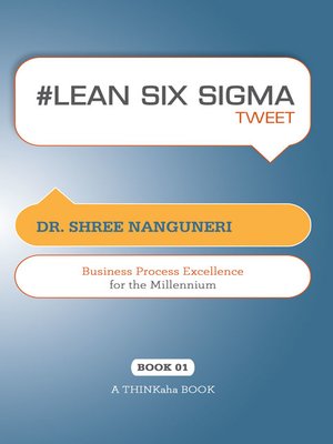 cover image of #LEAN SIX SIGMA tweet Book01